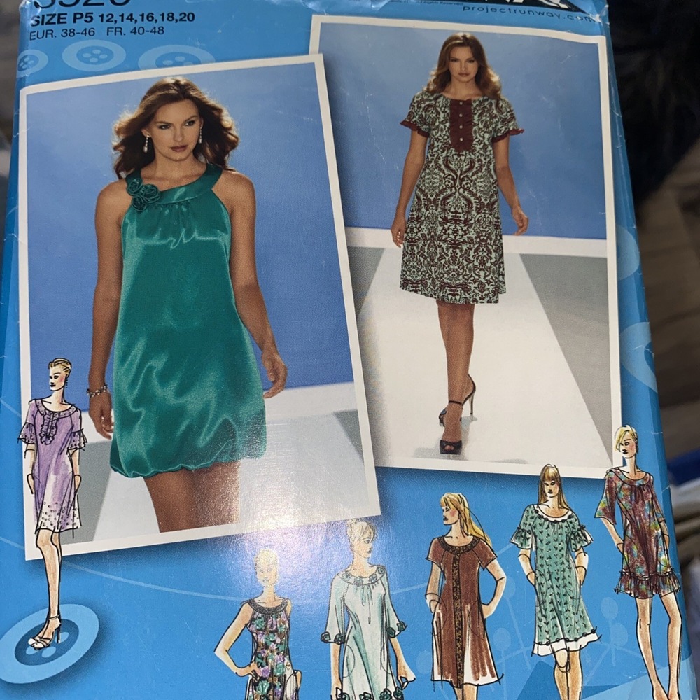 Simplicity 3529 Project Runway Sewing Pattern Dresses Sz 12-20 UNCUT